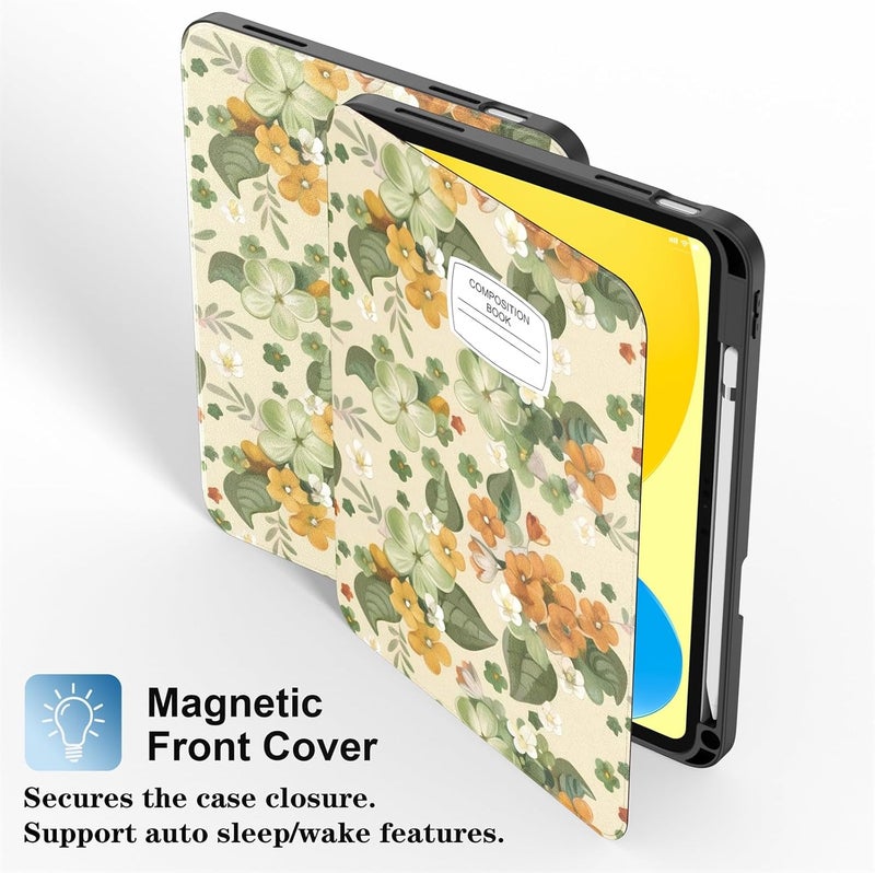 Supveco Case for iPad (A16) 11th Generation 11 inch (2025),iPad 10th Generation 10.9 inch (2022) with Pencil Holder-[Auto Wake/Sleep],Premium Folio Stand Case with Soft TPU Back Cover- - Image 4